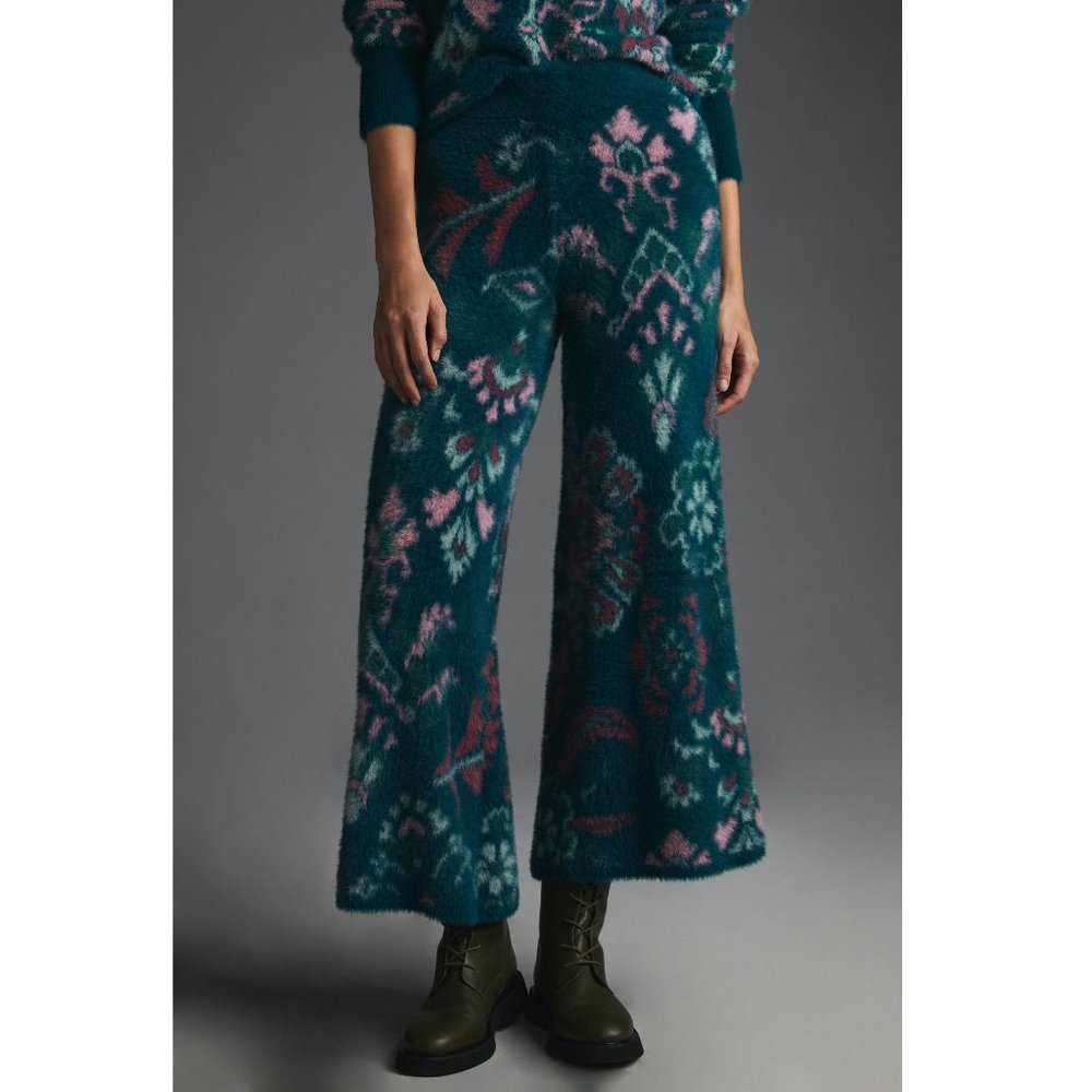 NWOT 💙 Anthropologie Daily Practice Cozy Pants Dark Turquoise - Large Petite